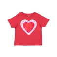 thumbnail image 1 of Inktastic Valentine Red Heart with Dots Boys or Girls Baby T-Shirt, 1 of 5