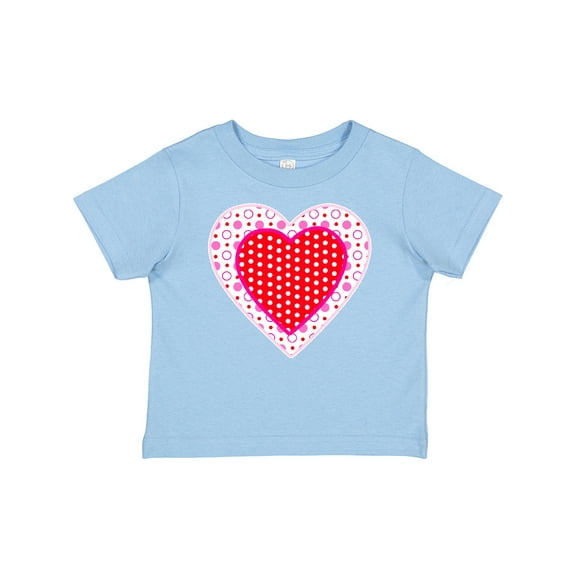 Inktastic Valentine Red Heart with Dots Boys or Girls Baby T-Shirt