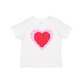 thumbnail image 1 of Inktastic Valentine Red Heart with Dots Boys or Girls Baby T-Shirt, 1 of 5