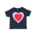 thumbnail image 1 of Inktastic Valentine Red Heart with Dots Boys or Girls Toddler T-Shirt, 1 of 5