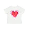 thumbnail image 1 of Inktastic Valentine Red Heart with Dots Boys or Girls Toddler T-Shirt, 1 of 5