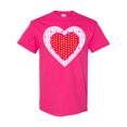 thumbnail image 1 of Inktastic Valentine Red Heart with Dots T-Shirt, 1 of 5