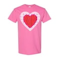 thumbnail image 1 of Inktastic Valentine Red Heart with Dots T-Shirt, 1 of 5