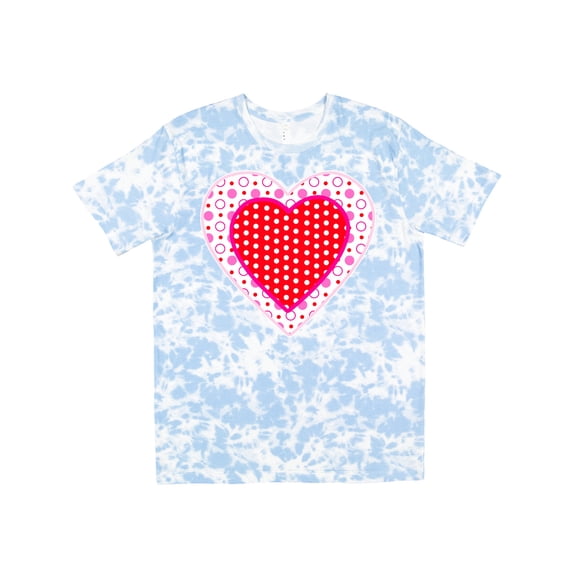 Inktastic Valentine Red Heart with Dots T-Shirt