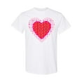 thumbnail image 1 of Inktastic Valentine Red Heart with Dots T-Shirt, 1 of 5
