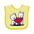 thumbnail image 1 of Inktastic Valentine Westie Duo Boys or Girls Baby Bib, 1 of 4