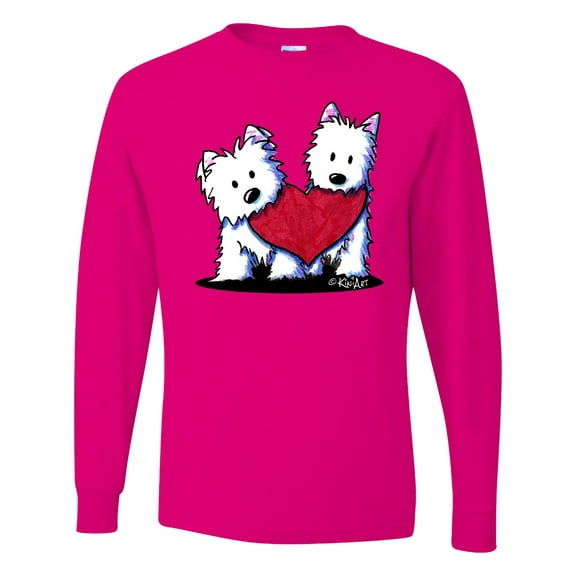 Inktastic Valentine Westie Duo Long Sleeve T-Shirt