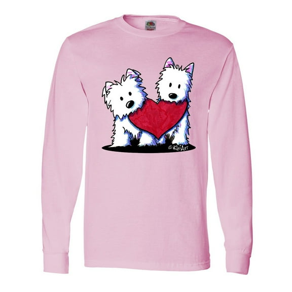 Inktastic Valentine Westie Duo Long Sleeve T-Shirt