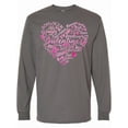 thumbnail image 1 of Inktastic Valentine Words in Pink Long Sleeve T-Shirt, 1 of 5