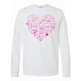 thumbnail image 1 of Inktastic Valentine Words in Pink Long Sleeve T-Shirt, 1 of 5