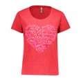 thumbnail image 1 of Inktastic Valentine Words in Pink Women's Plus Size T-Shirt, 1 of 5