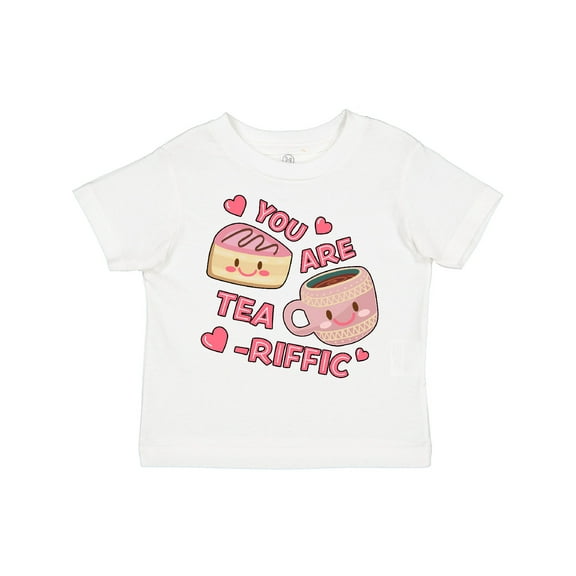 Inktastic Valentine You Are Tearrific with Cute Tea Cup and Pastry Girls Toddler T-Shirt