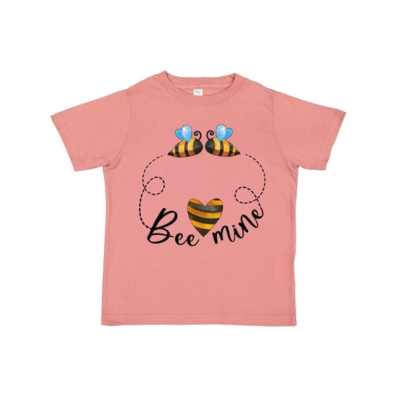 Inktastic Valentine’s Day Bee Mine Cute Bees and Heart Boys or Girls Toddler T-Shirt