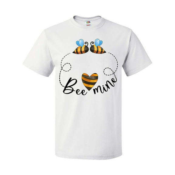 Inktastic Valentine’s Day Bee Mine Cute Bees and Heart T-Shirt