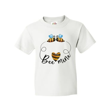 Inktastic Valentine’s Day Bee Mine Cute Bees and Heart Youth T-Shirt