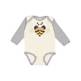 thumbnail image 1 of Inktastic Valentine's Day Bumble Bees Boys Long Sleeve Baby Bodysuit, 1 of 5