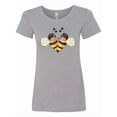 thumbnail image 1 of Inktastic Valentine's Day Bumble Bees Women's T-Shirt, 1 of 5