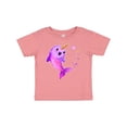 thumbnail image 1 of Inktastic Valentine's Day Cute Pink Narwhal with Hearts Boys or Girls Baby T-Shirt, 1 of 5