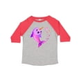 thumbnail image 1 of Inktastic Valentine's Day Cute Pink Narwhal with Hearts Boys or Girls Toddler T-Shirt, 1 of 5