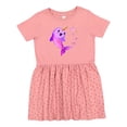 thumbnail image 1 of Inktastic Valentine's Day Cute Pink Narwhal with Hearts Girls Toddler Dress, 1 of 5