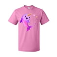 thumbnail image 1 of Inktastic Valentine's Day Cute Pink Narwhal with Hearts T-Shirt, 1 of 5