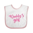 thumbnail image 1 of Inktastic Valentine's Day Daddy's Girl Girls Baby Bib, 1 of 4