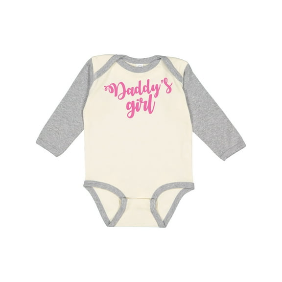 Inktastic Valentine's Day Daddy's Girl Girls Long Sleeve Baby Bodysuit
