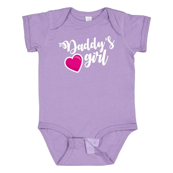 Inktastic Valentine's Day Daddy's Girl with Heart Girls Baby Bodysuit