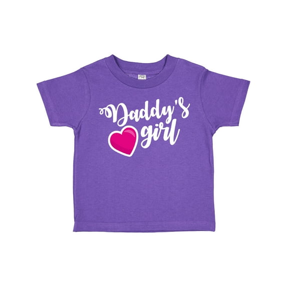 Inktastic Valentine's Day Daddy's Girl with Heart Girls Toddler T-Shirt
