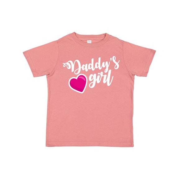Inktastic Valentine's Day Daddy's Girl with Heart Girls Toddler T-Shirt