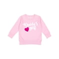 thumbnail image 1 of Inktastic Valentine's Day Daddy's Girl with Heart Toddler Sweatshirt, 1 of 4