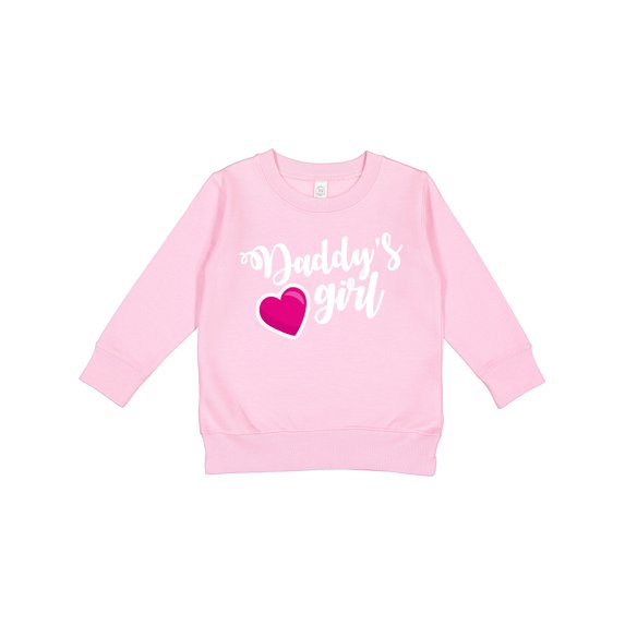 Inktastic Valentine's Day Daddy's Girl with Heart Toddler Sweatshirt
