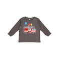 thumbnail image 1 of Inktastic Valentine's Day Fire Truck with Hearts Boys or Girls Long Sleeve Toddler T-Shirt, 1 of 5