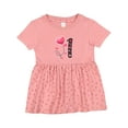 thumbnail image 1 of Inktastic Valentine's Day First Birthday Girls Baby Dress, 1 of 5
