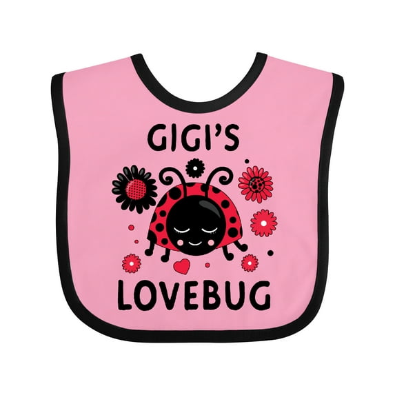 Inktastic Valentine's Day Gigi's Lovebug Boys or Girls Baby Bib