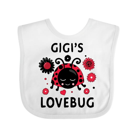 Inktastic Valentine's Day Gigi's Lovebug Boys or Girls Baby Bib