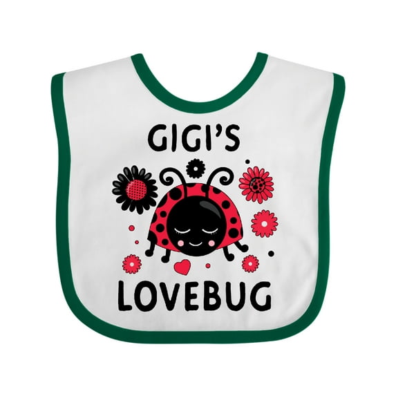 Inktastic Valentine's Day Gigi's Lovebug Boys or Girls Baby Bib