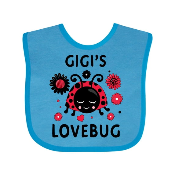 Inktastic Valentine's Day Gigi's Lovebug Boys or Girls Baby Bib
