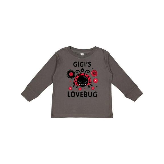 Inktastic Valentine's Day Gigi's Lovebug Boys or Girls Long Sleeve Toddler T-Shirt