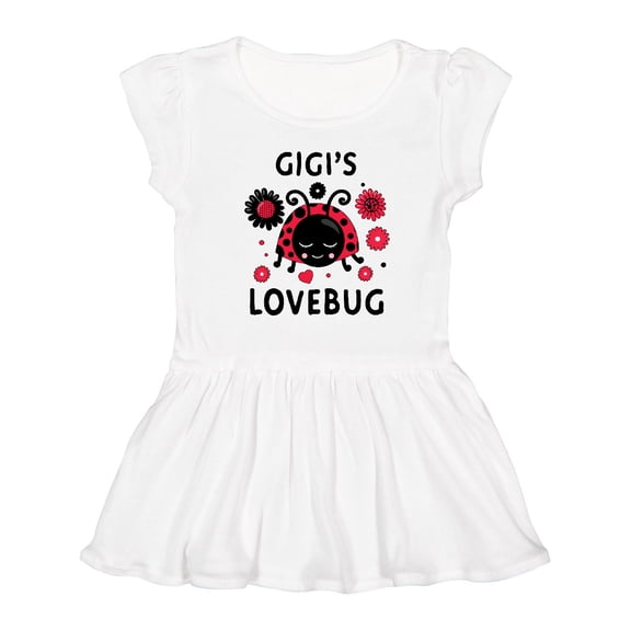 Inktastic Valentine's Day Gigi's Lovebug Girls Toddler Dress