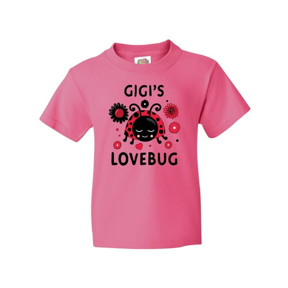 Inktastic Valentine's Day Gigi's Lovebug Youth T-Shirt