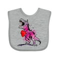 thumbnail image 1 of Inktastic Valentine's Day Graffiti T-Rex with Heart Shaped Candy Box Boys or Girls Baby Bib, 1 of 4