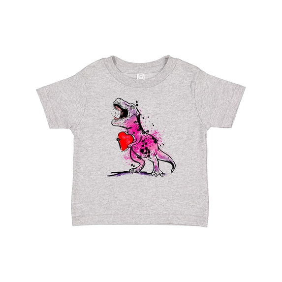 Inktastic Valentine's Day Graffiti T-Rex with Heart Shaped Candy Box Boys or Girls Baby T-Shirt