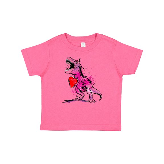 Inktastic Valentine's Day Graffiti T-Rex with Heart Shaped Candy Box Boys or Girls Baby T-Shirt