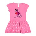 thumbnail image 1 of Inktastic Valentine's Day Graffiti T-Rex with Heart Shaped Candy Box Gift Baby Girl Dress, 1 of 4
