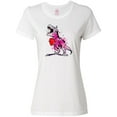 thumbnail image 1 of Inktastic Valentine's Day Graffiti T-Rex with Heart Shaped Candy Box Women's T-Shirt, 1 of 5