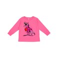 thumbnail image 1 of Inktastic Valentine's Day Graffiti T-rex with Heart Shaped Candy Box Boys or Girls Long Sleeve Toddler T-Shirt, 1 of 5