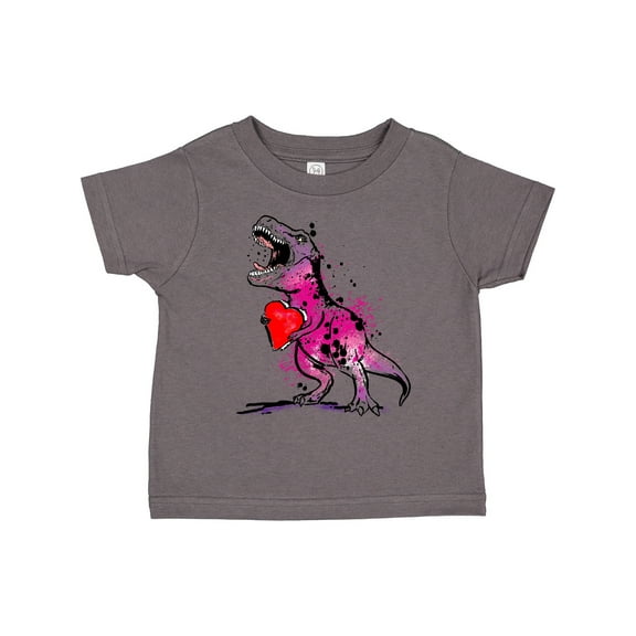 Inktastic Valentine's Day Graffiti T-rex with Heart Shaped Candy Box Boys or Girls Toddler T-Shirt