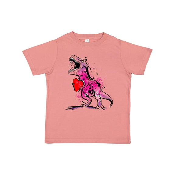 Inktastic Valentine's Day Graffiti T-rex with Heart Shaped Candy Box Boys or Girls Toddler T-Shirt