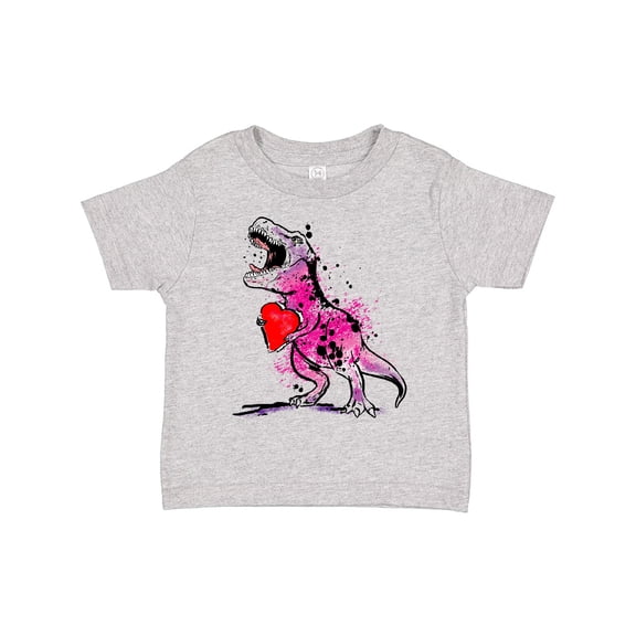 Inktastic Valentine's Day Graffiti T-rex with Heart Shaped Candy Box Boys or Girls Toddler T-Shirt